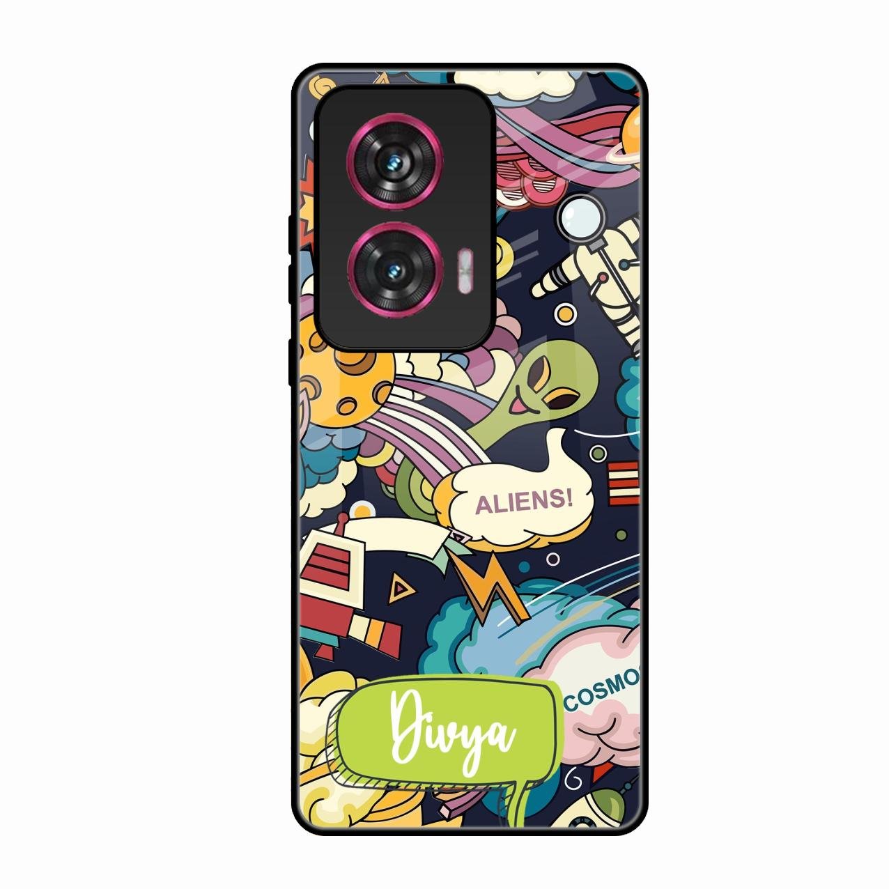 Space Glass Case Cover For Motorola Edge 50 Fusion 5G