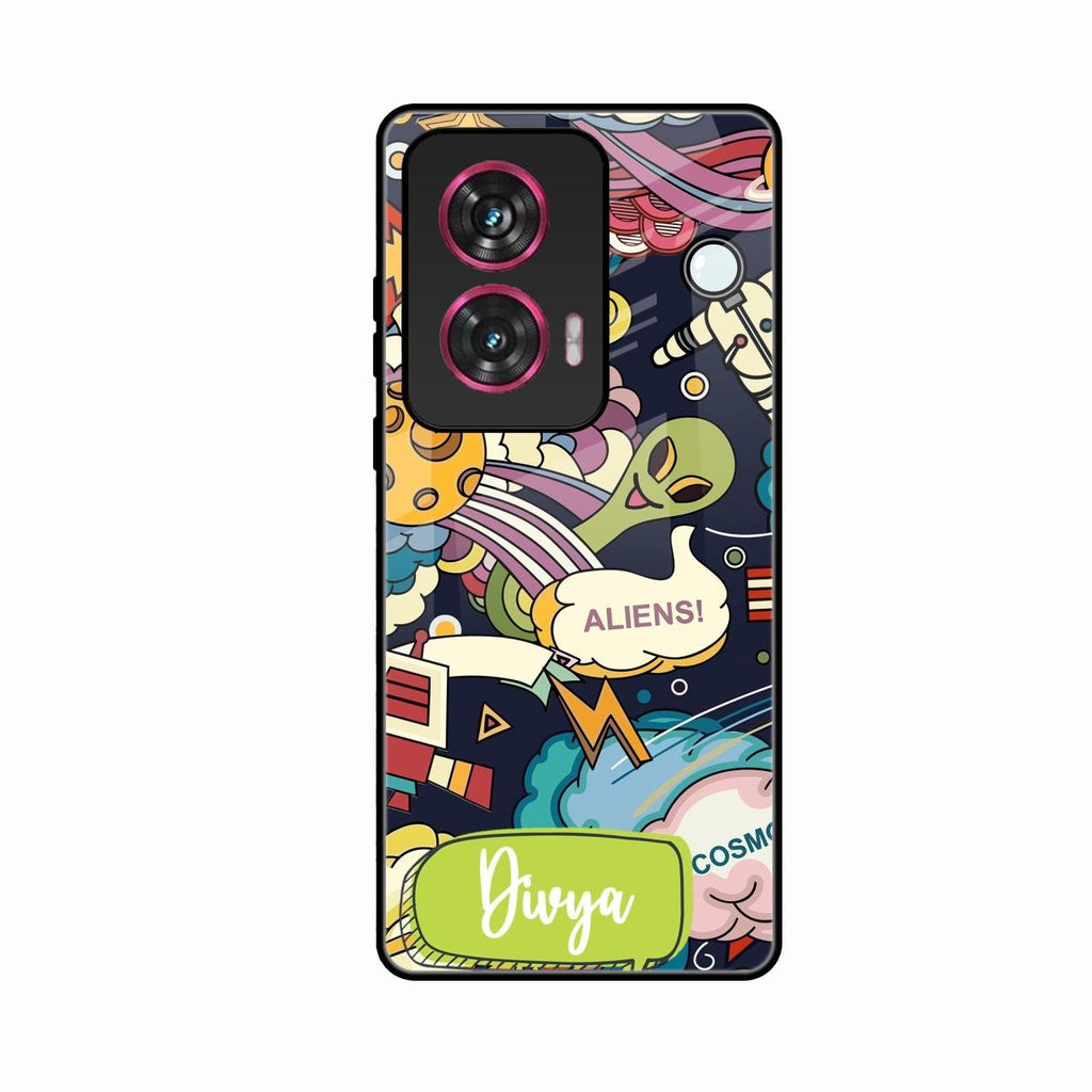 Space Glass Case Cover For Motorola G85 5G