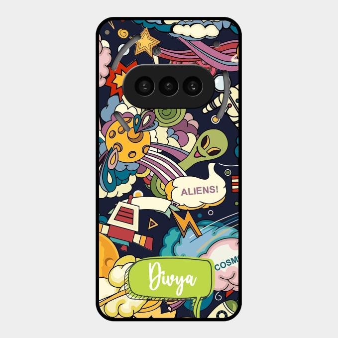 Space Glass Case Cover For Nothing Phone 3A 5G