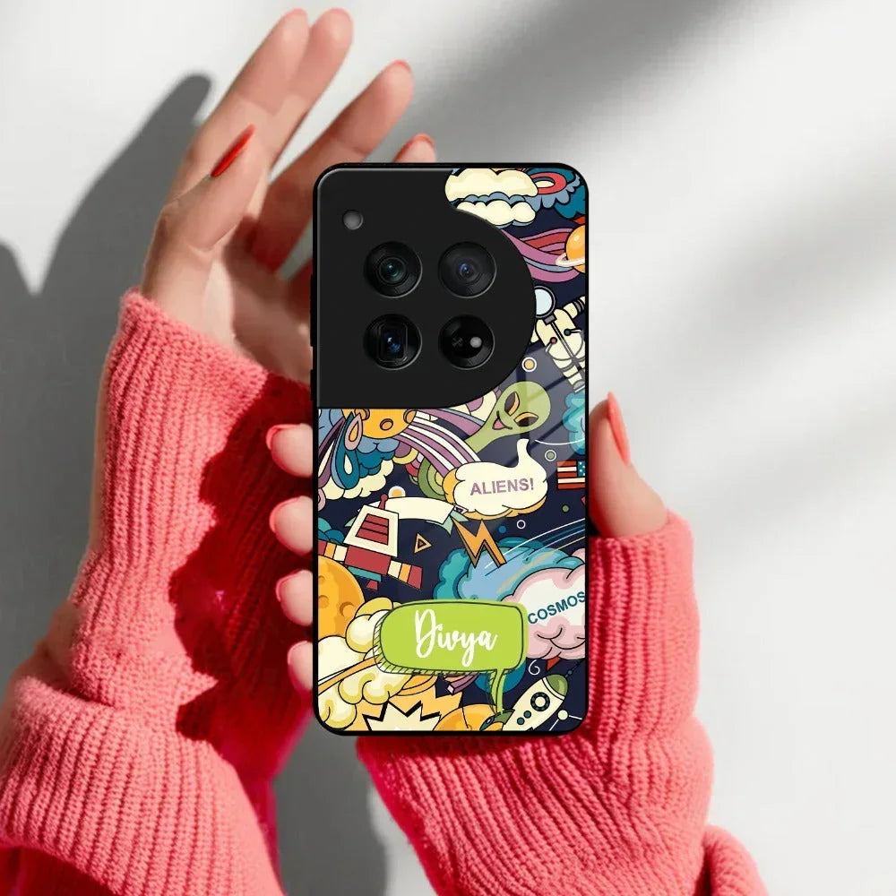Space Glass Case Cover For Oneplus - ShopOnCliQ