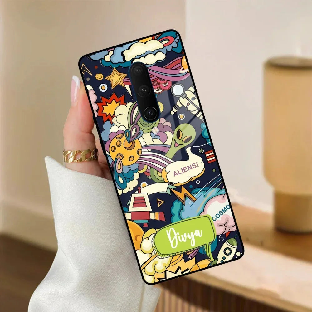 Space Glass Case Cover For Oneplus - ShopOnCliQ