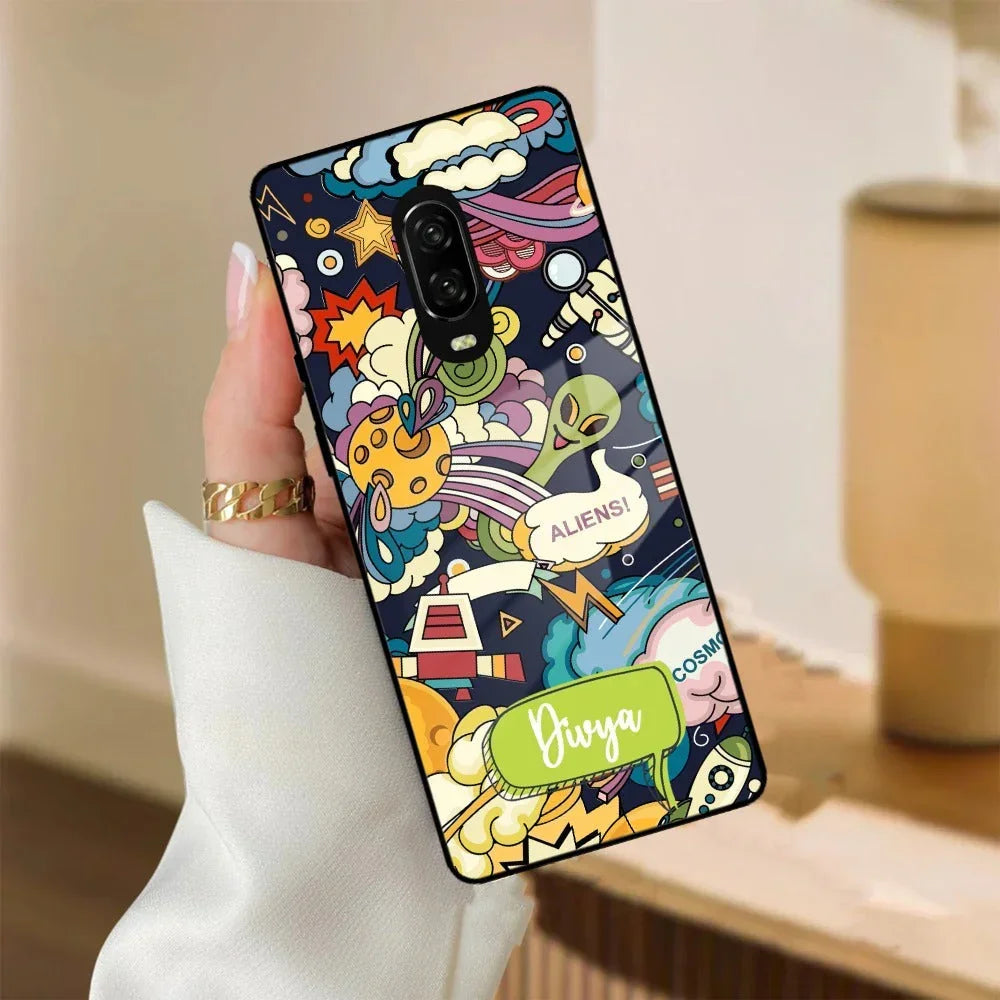 Space Glass Case Cover For Oneplus - ShopOnCliQ