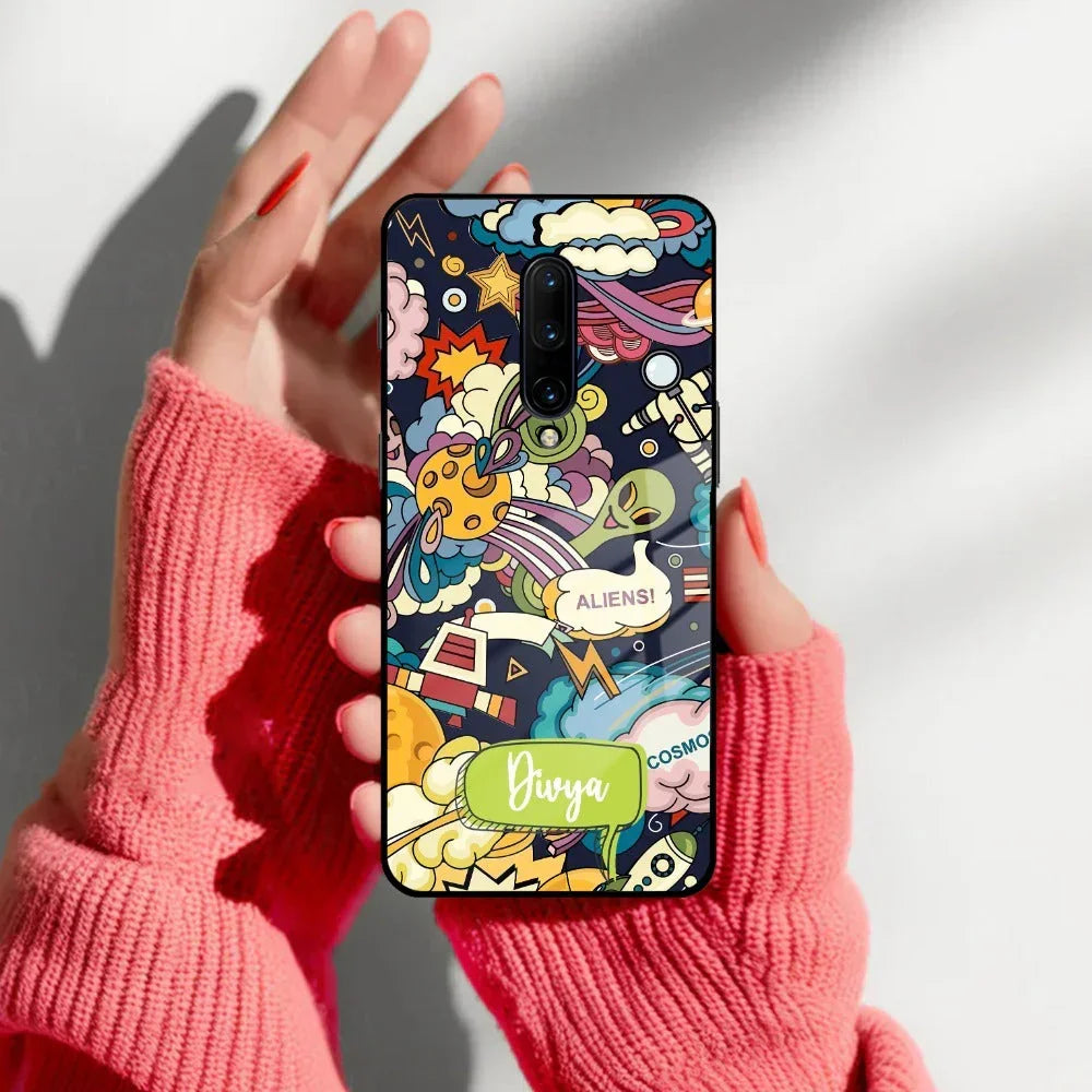 Space Glass Case Cover For Oneplus - ShopOnCliQ