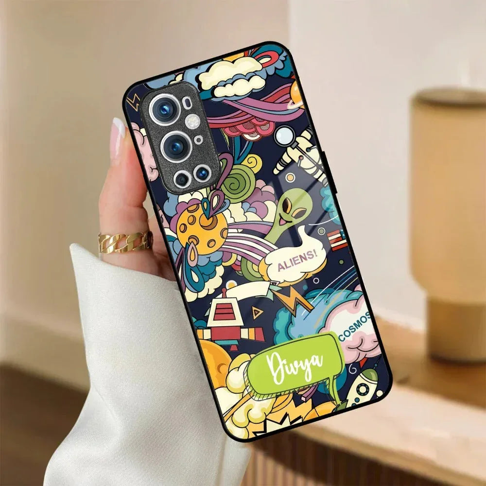 Space Glass Case Cover For Oneplus - ShopOnCliQ