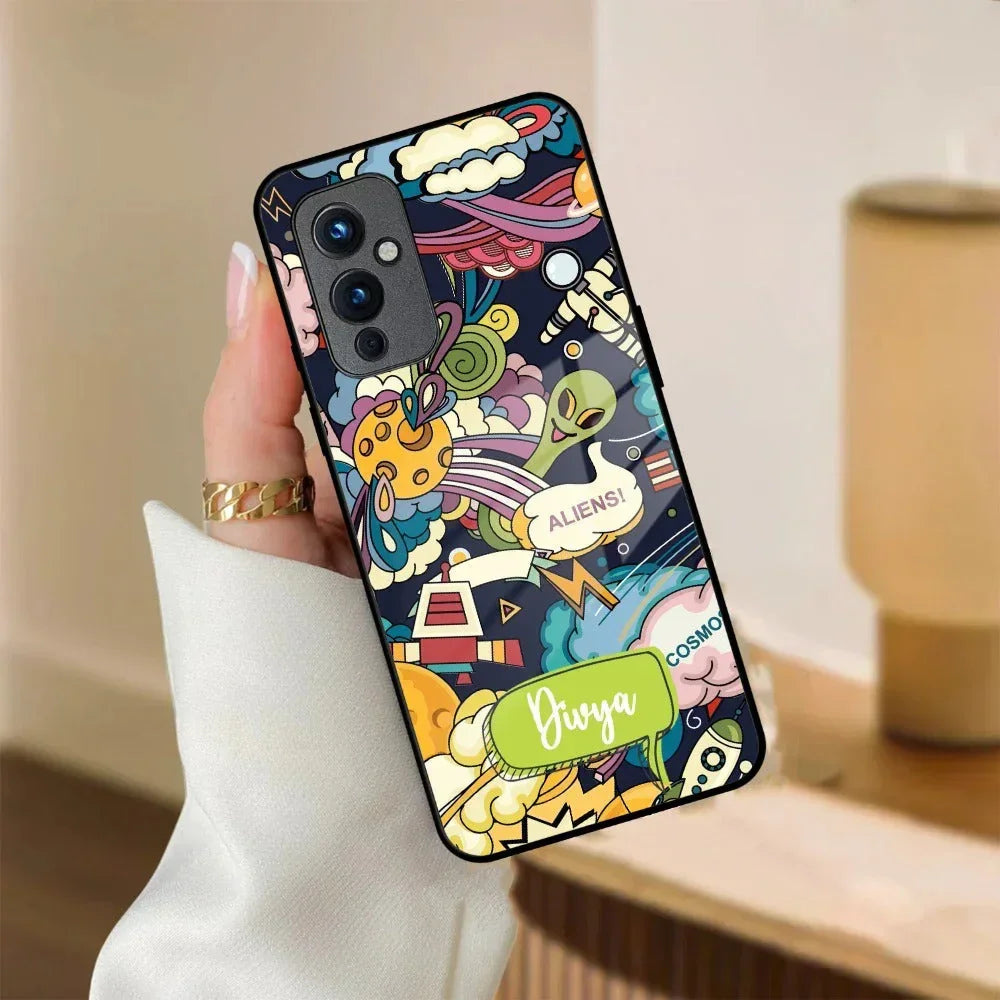 Space Glass Case Cover For Oneplus - ShopOnCliQ