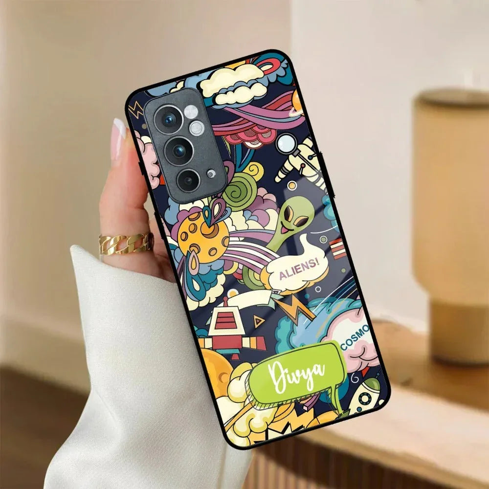 Space Glass Case Cover For Oneplus - ShopOnCliQ