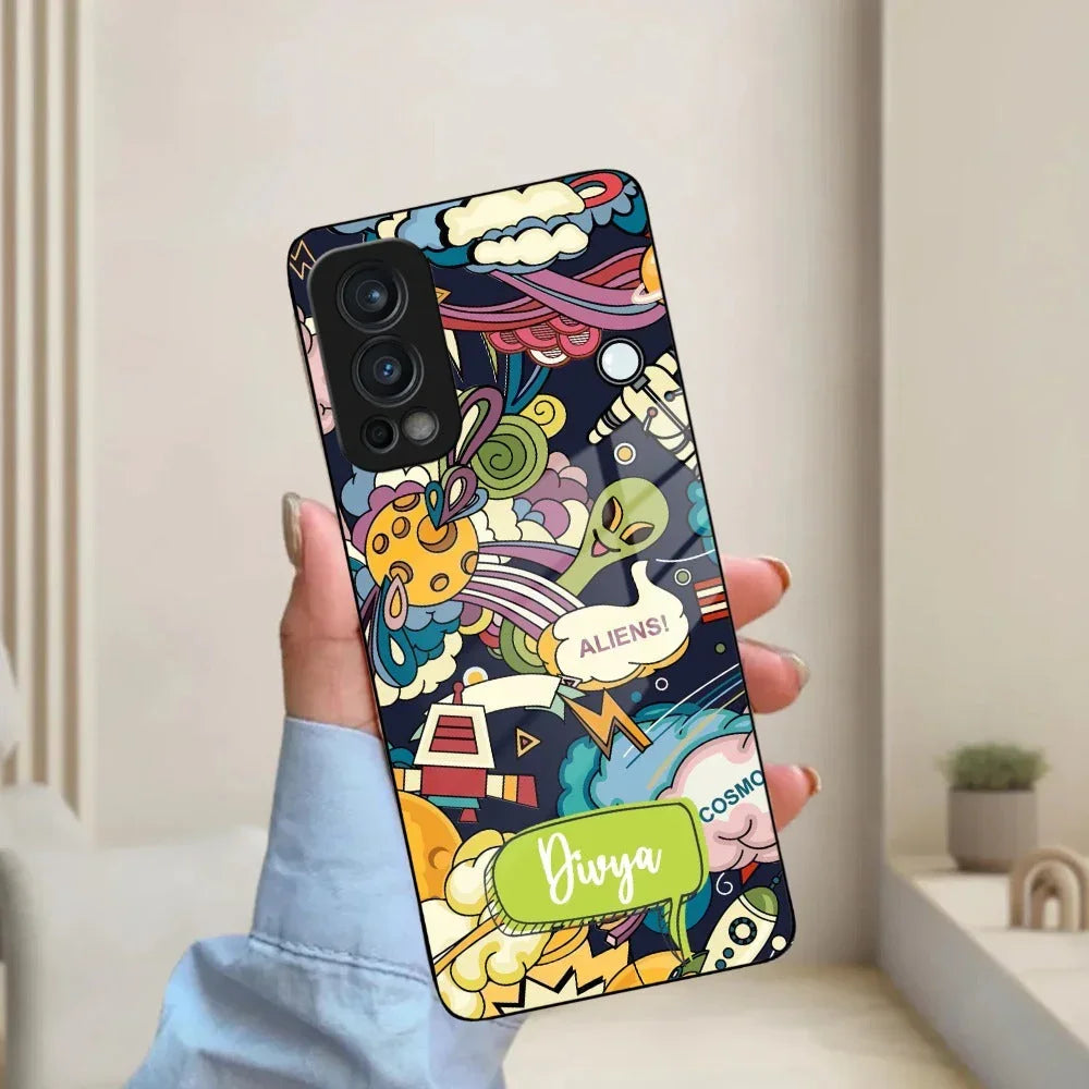 Space Glass Case Cover For Oneplus - ShopOnCliQ