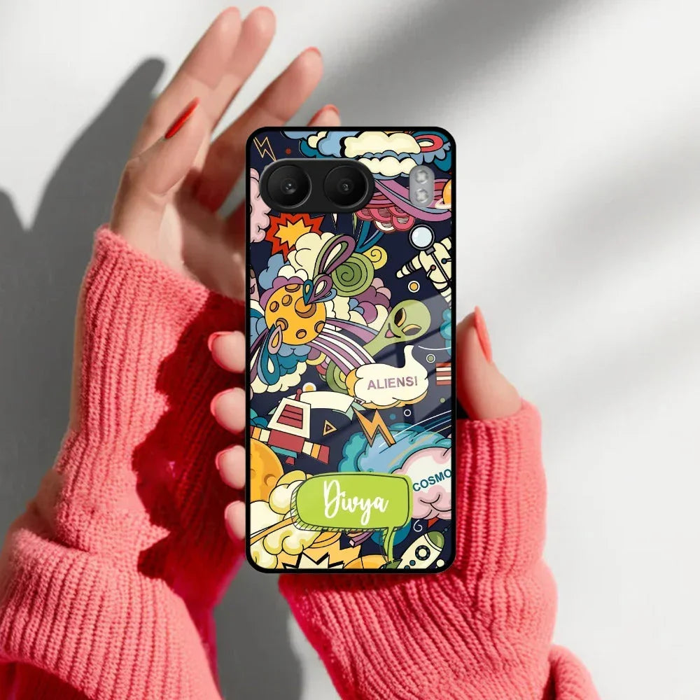 Space Glass Case Cover For Oneplus - ShopOnCliQ