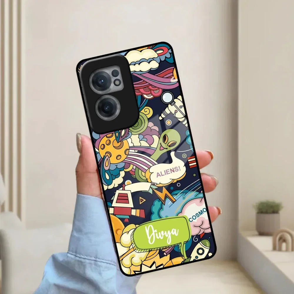 Space Glass Case Cover For Oneplus - ShopOnCliQ