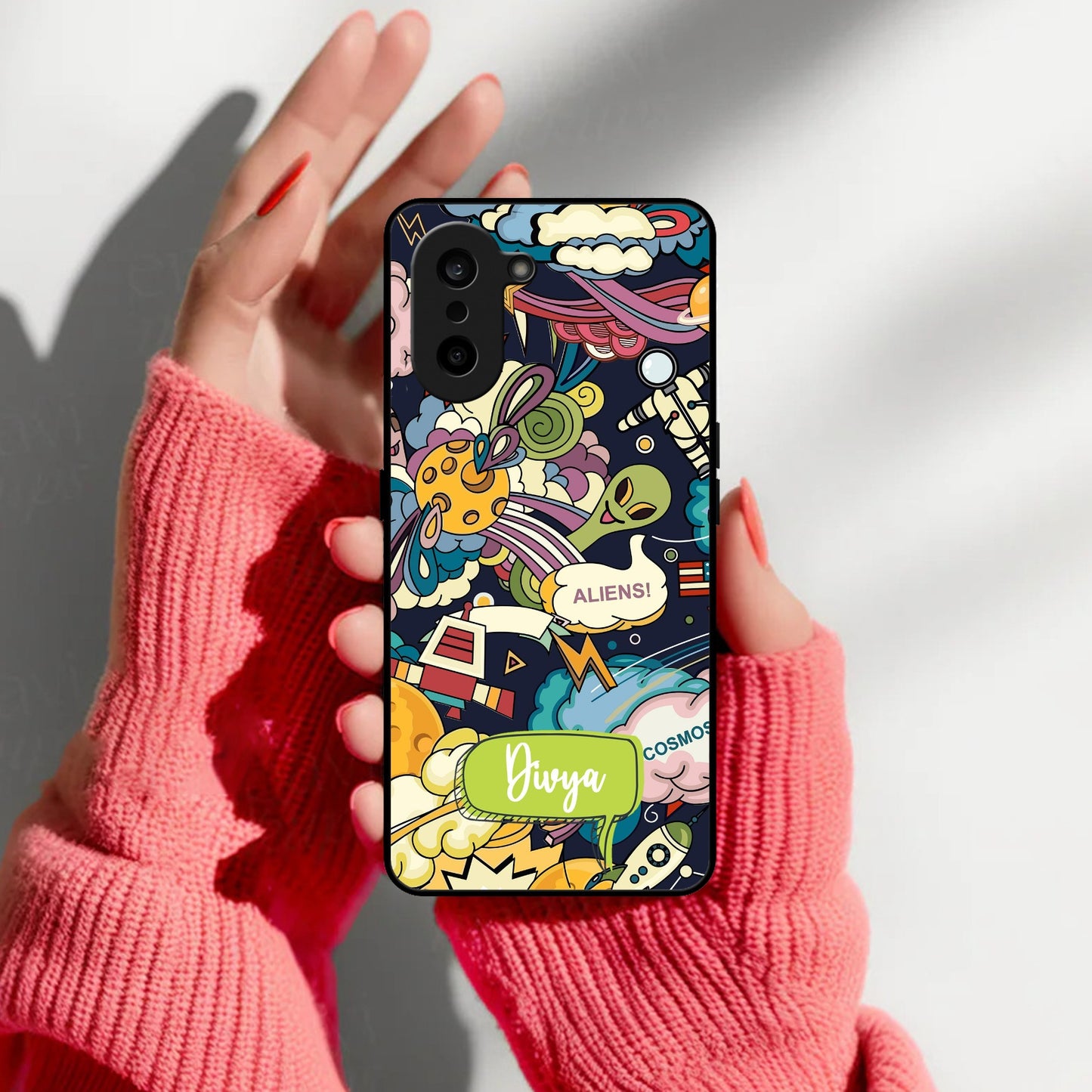 Space Glass Case Cover For Oneplus