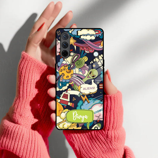 Space Glass Case Cover For Oneplus