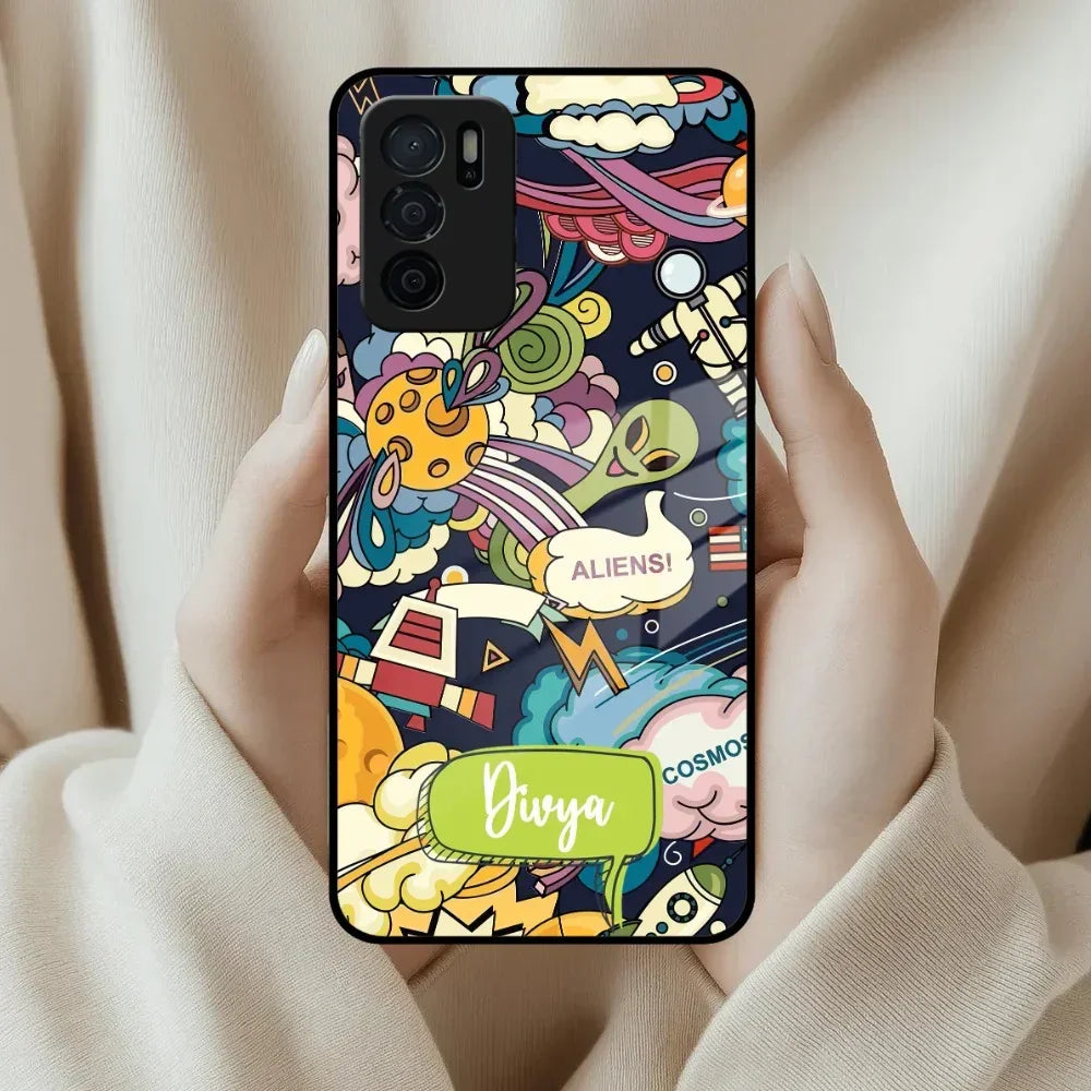 Space Glass Case Cover For Oppo - ShopOnCliQ