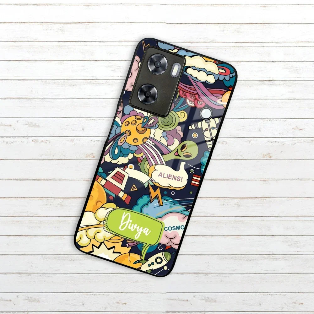 Space Glass Case Cover For Oppo - ShopOnCliQ
