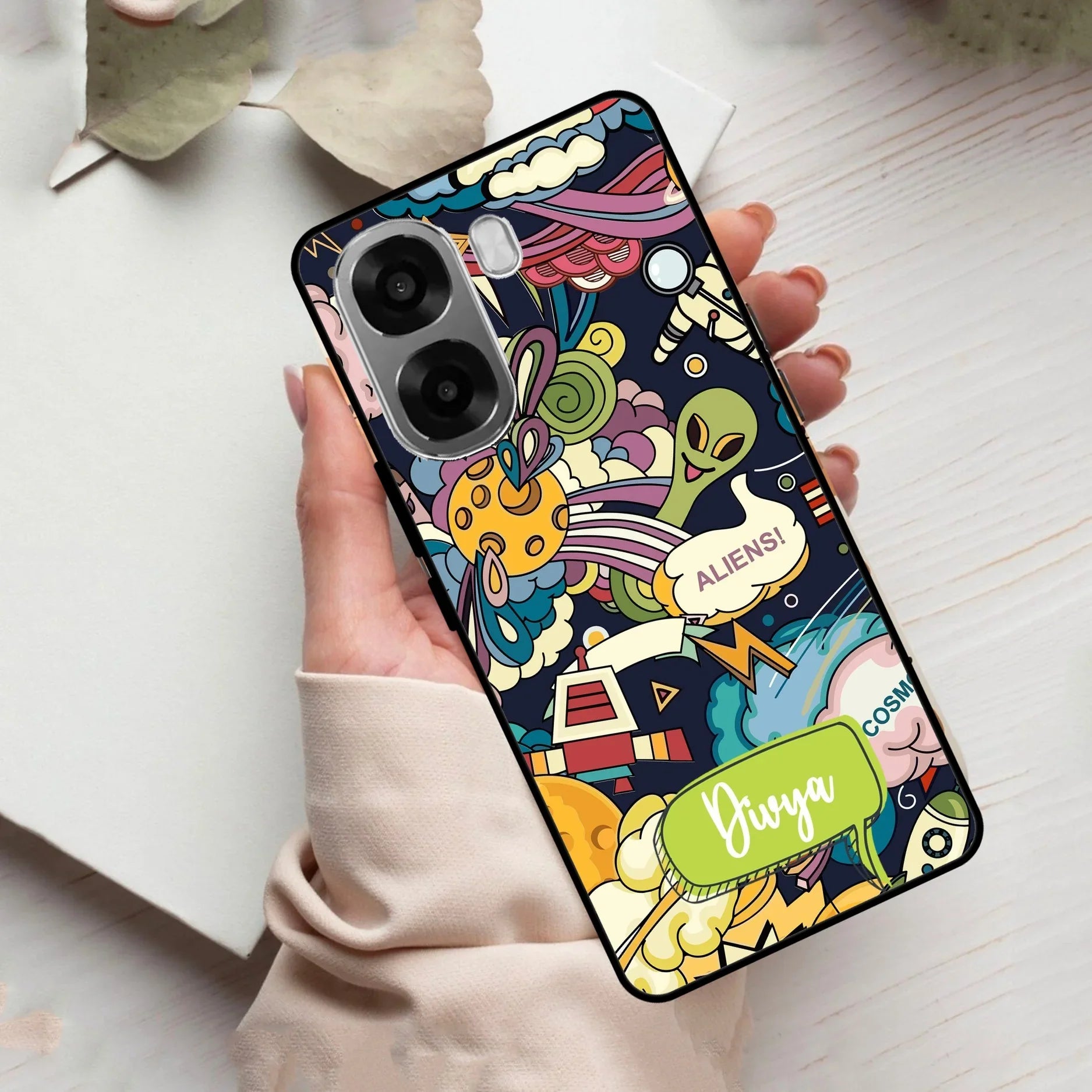 Space Glass Case Cover For Oppo