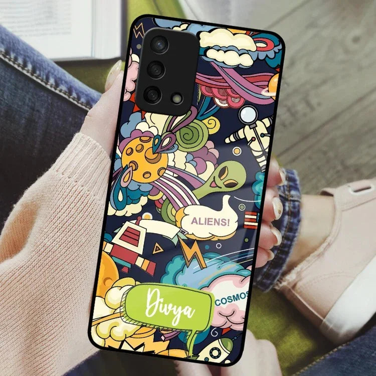 Space Glass Case Cover For Oppo - ShopOnCliQ