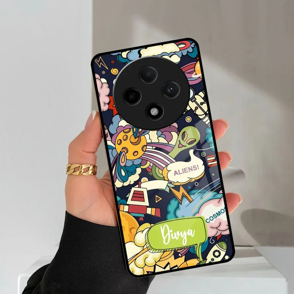 Space Glass Case Cover For Oppo - ShopOnCliQ