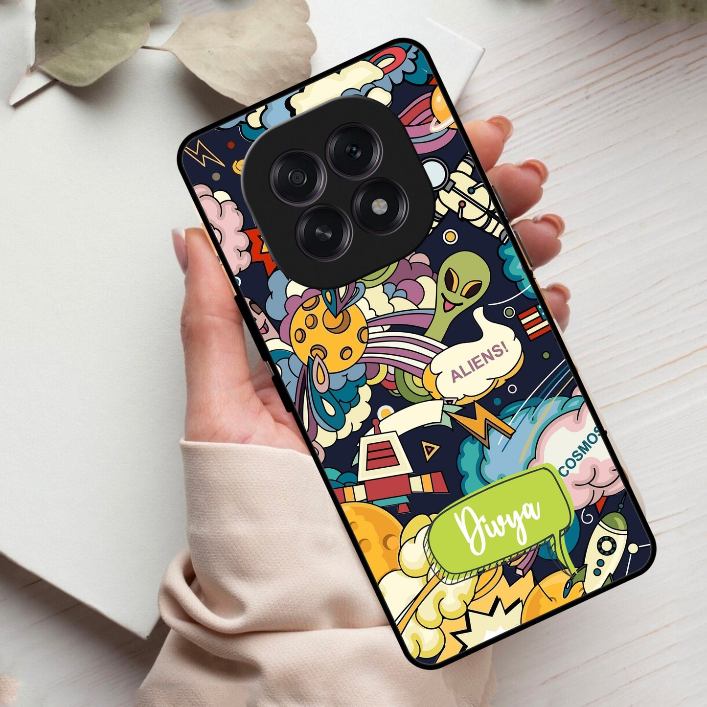 Space Glass Case Cover For Oppo