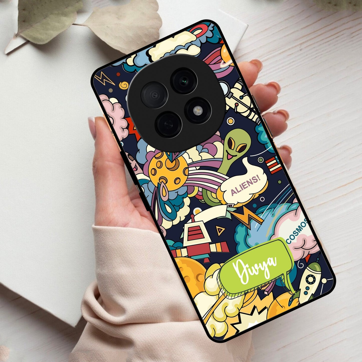 Space Glass Case Cover For Oppo