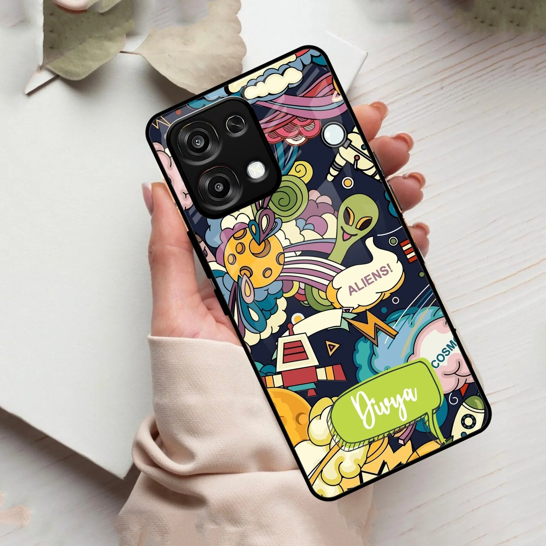 Space Glass Case Cover For Oppo