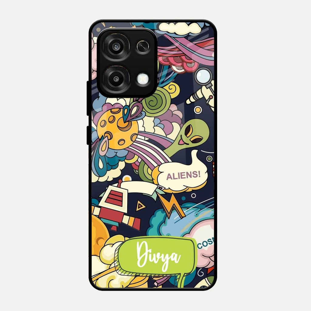 Space Glass Case Cover For Oppo F31 5G