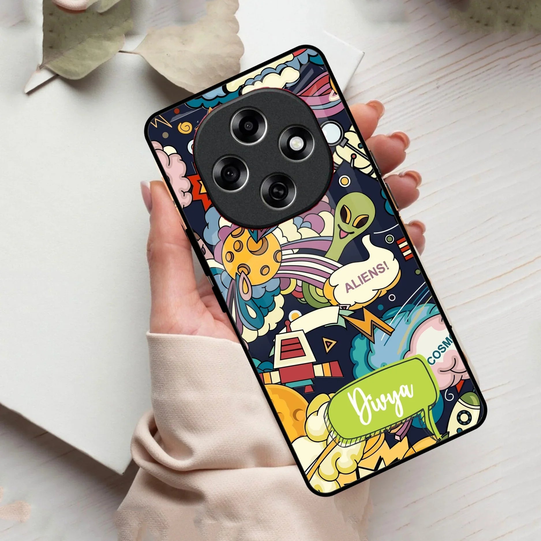 Space Glass Case Cover For Oppo