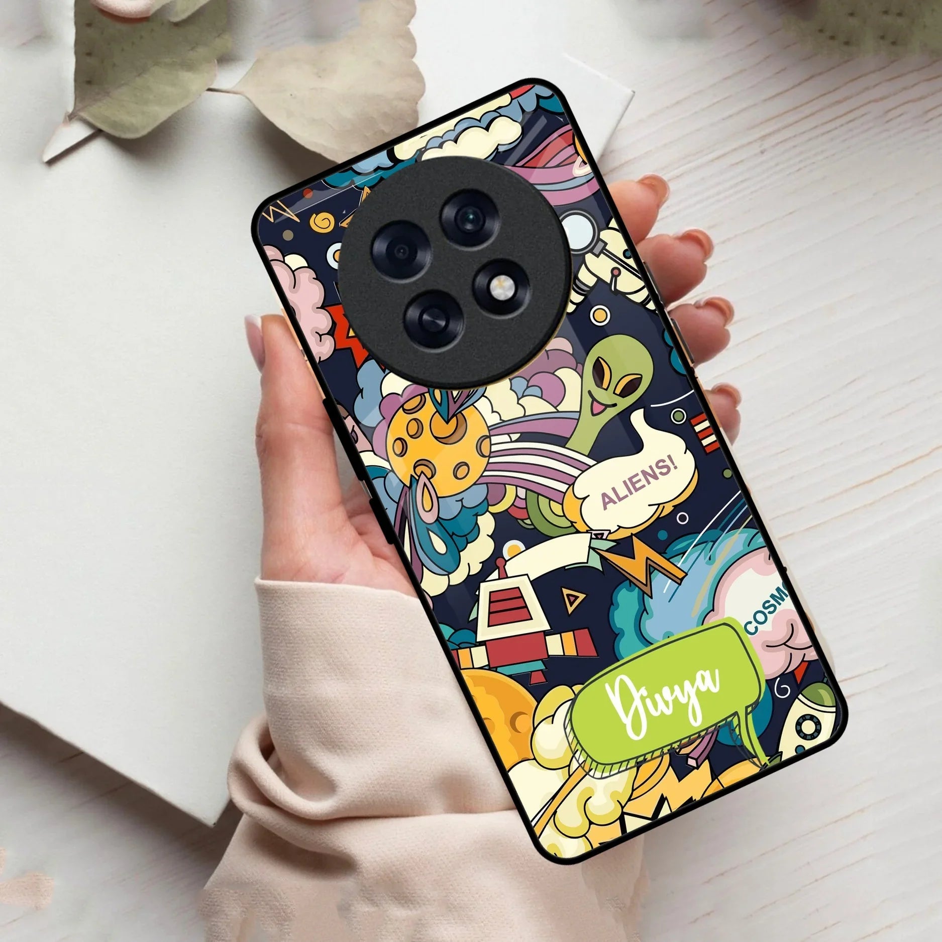 Space Glass Case Cover For Oppo