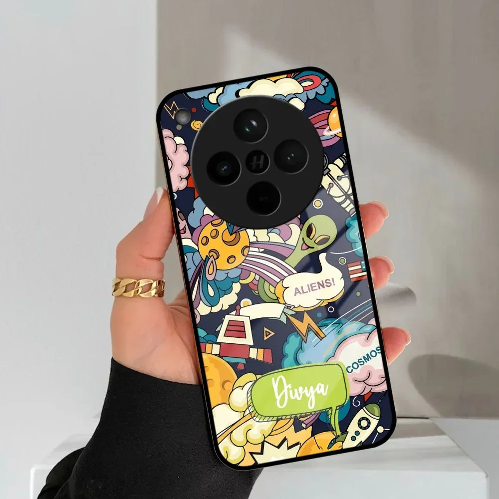 Space Glass Case Cover For Oppo - ShopOnCliQ