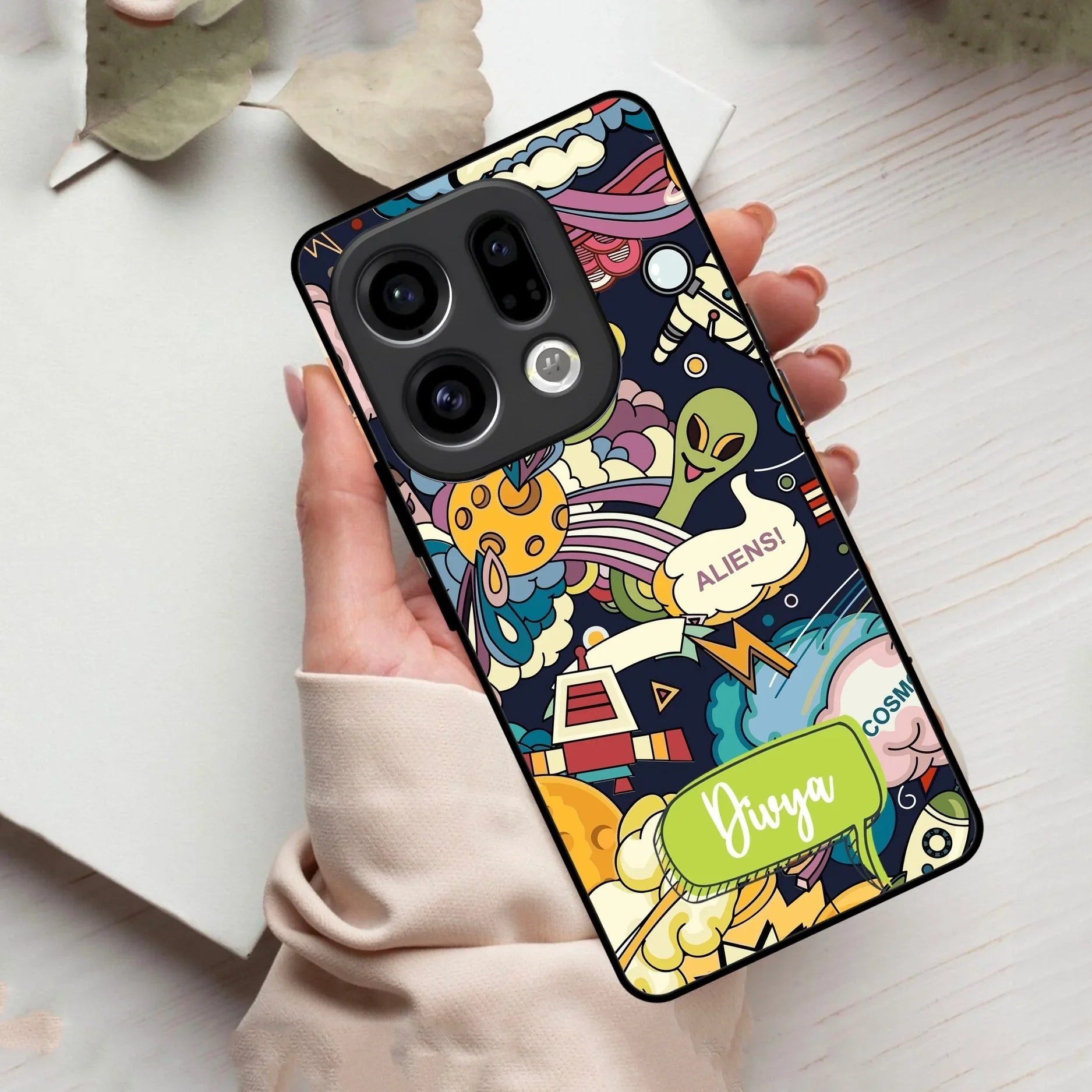 Space Glass Case Cover For Oppo