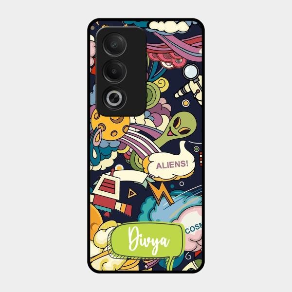 Space Glass Case Cover For Oppo K12X 5G