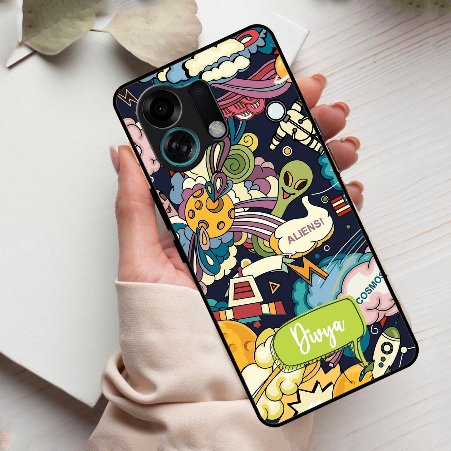 Space Glass Case Cover For Oppo