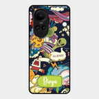 Space Glass Case Cover For Oppo Reno 10 Pro 5G
