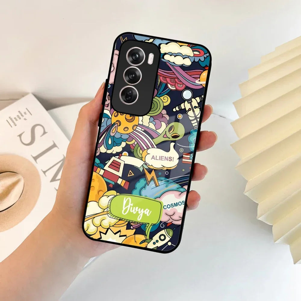 Space Glass Case Cover For Oppo - ShopOnCliQ