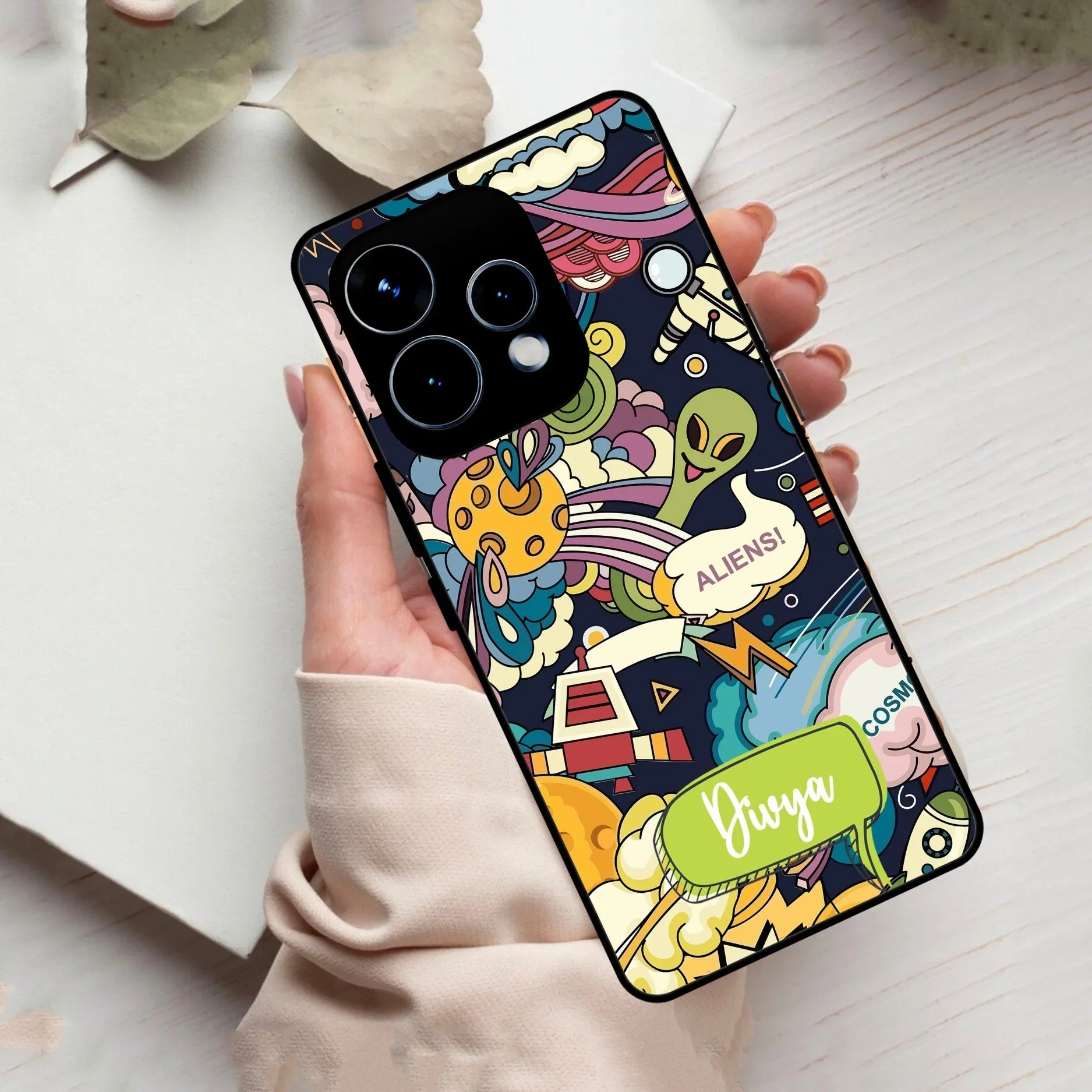 Space Glass Case Cover For Oppo