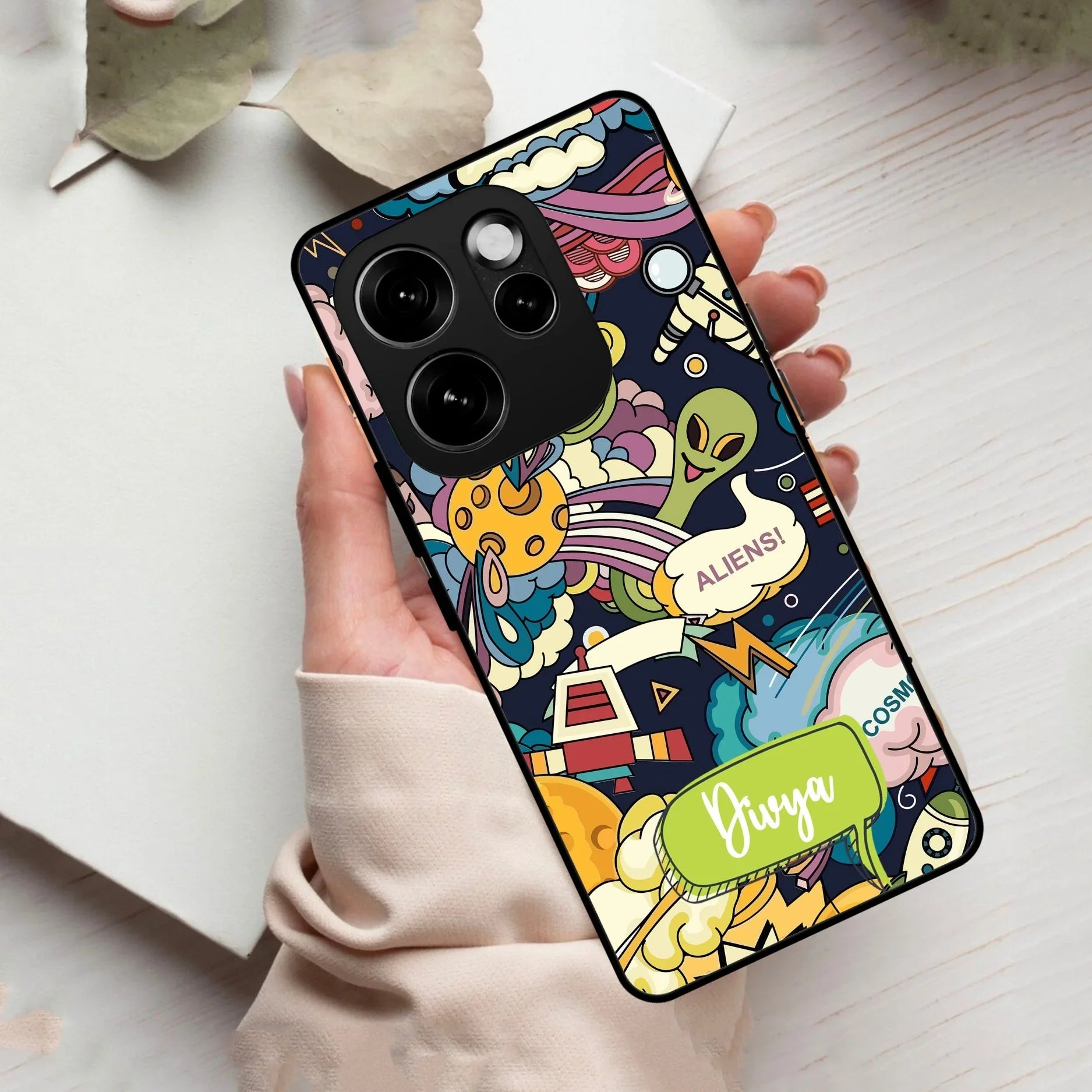 Space Glass Case Cover For Oppo