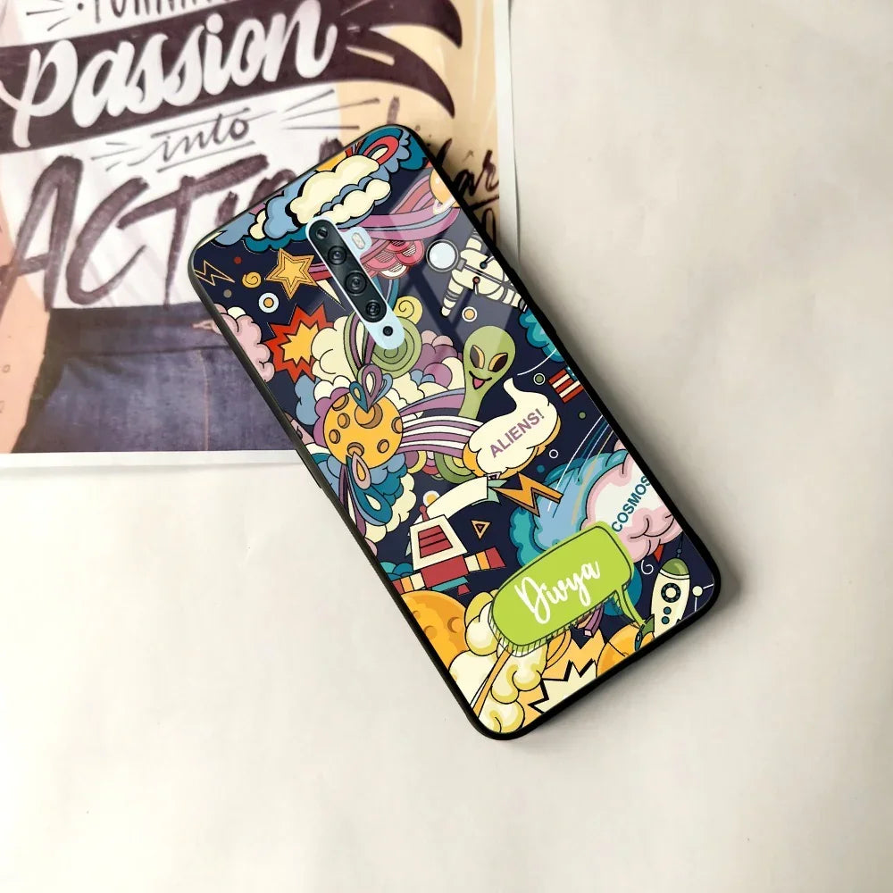 Space Glass Case Cover For Oppo - ShopOnCliQ