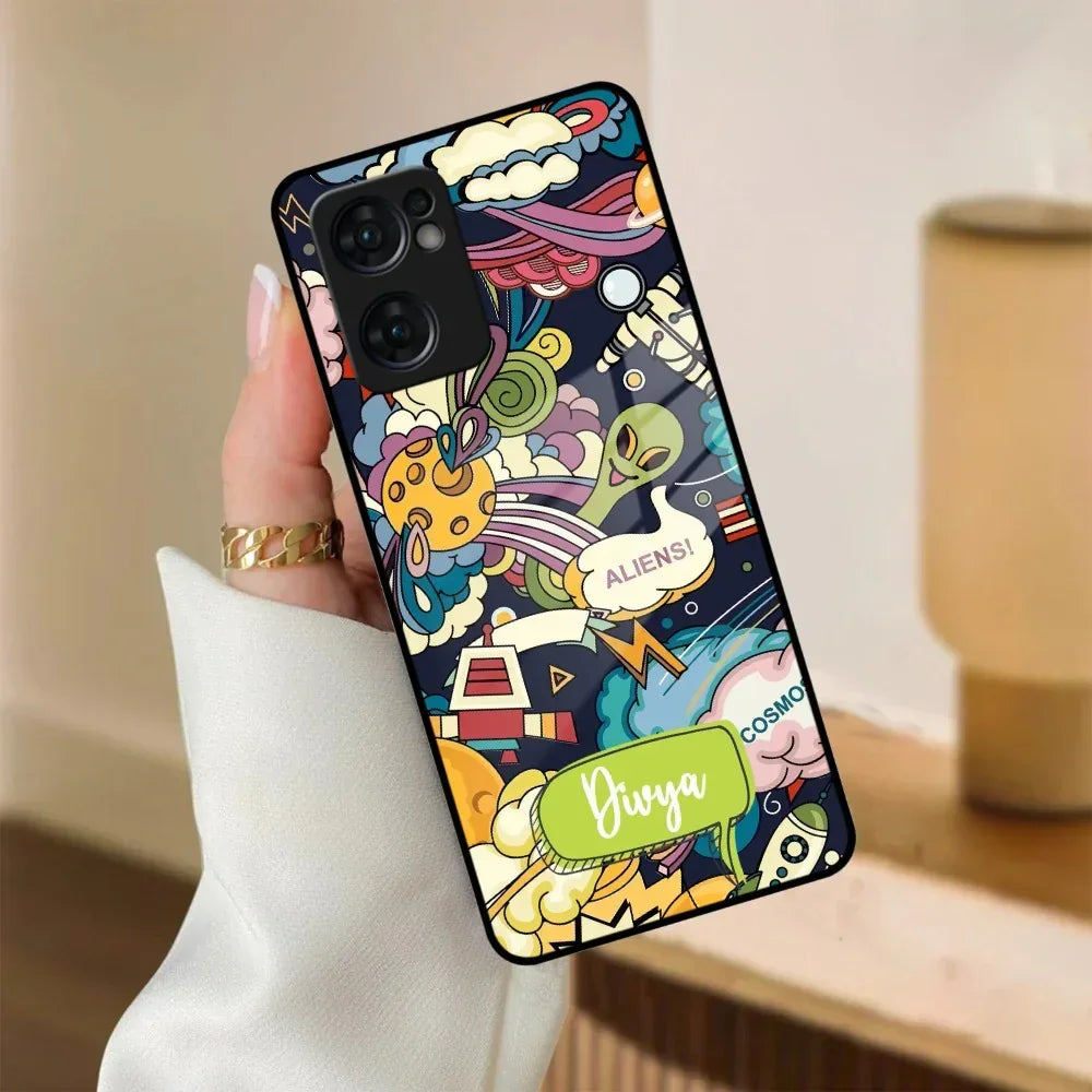 Space Glass Case Cover For Oppo - ShopOnCliQ
