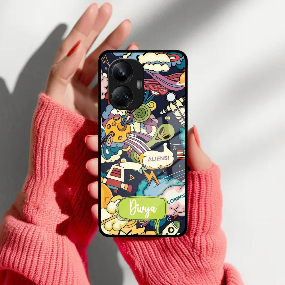 Space Glass Case Cover For Realme/Narzo - ShopOnCliQ