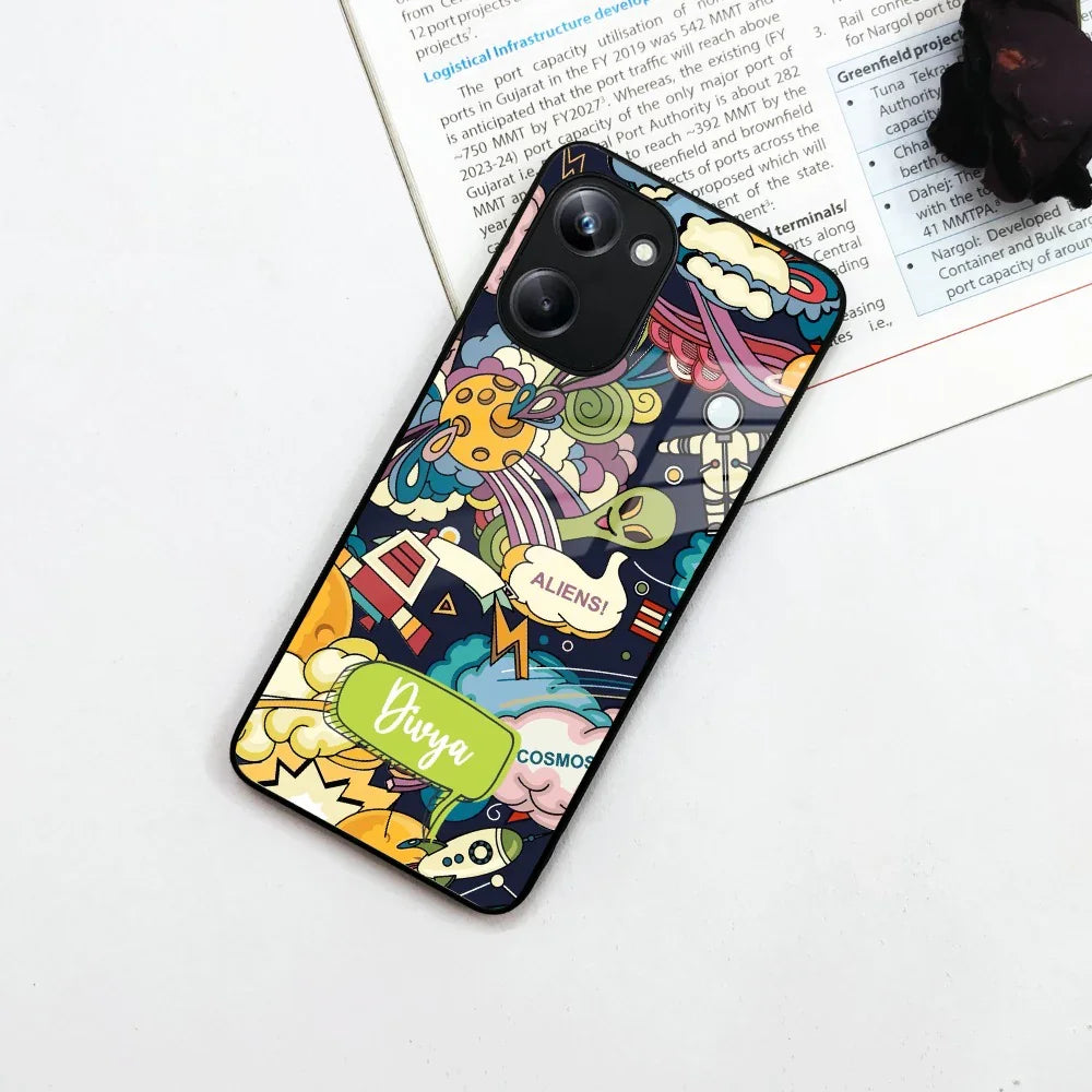 Space Glass Case Cover For Realme/Narzo - ShopOnCliQ