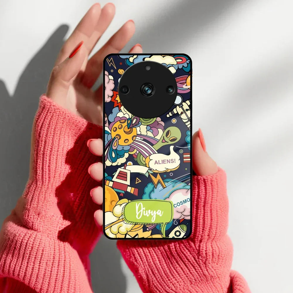 Space Glass Case Cover For Realme/Narzo - ShopOnCliQ