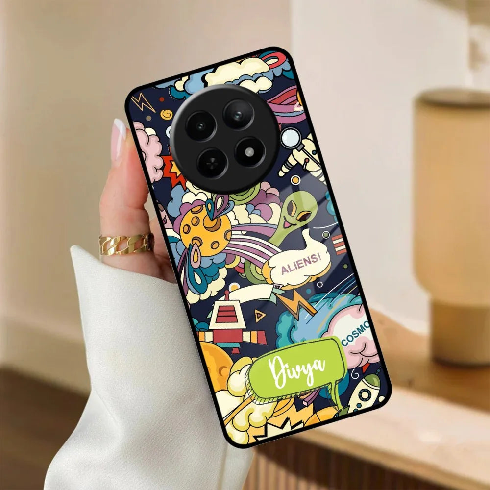 Space Glass Case Cover For Realme/Narzo - ShopOnCliQ