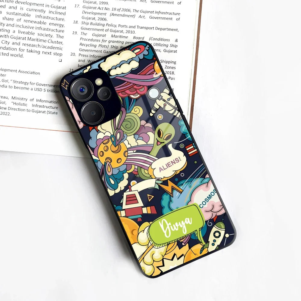 Space Glass Case Cover For Realme/Narzo - ShopOnCliQ