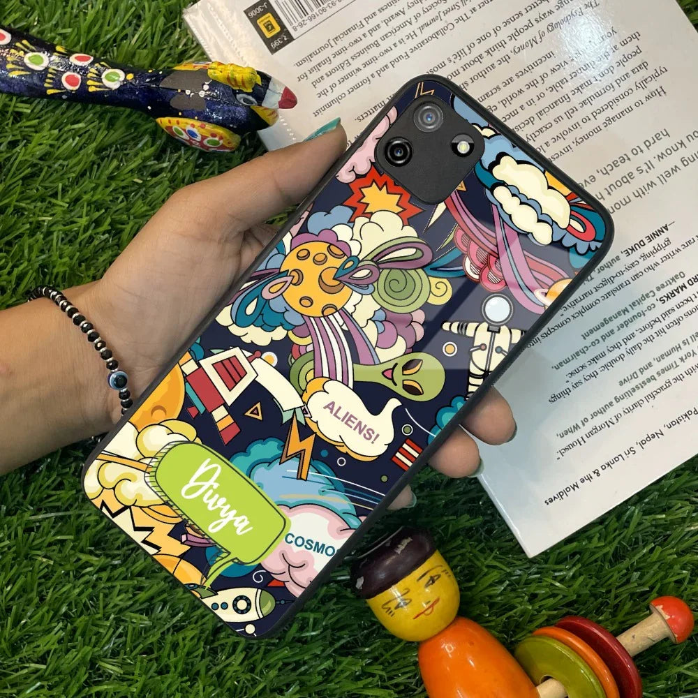 Space Glass Case Cover For Realme/Narzo - ShopOnCliQ