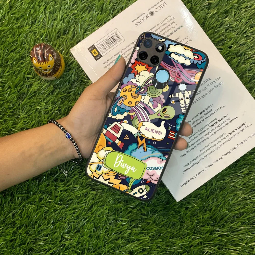 Space Glass Case Cover For Realme/Narzo - ShopOnCliQ
