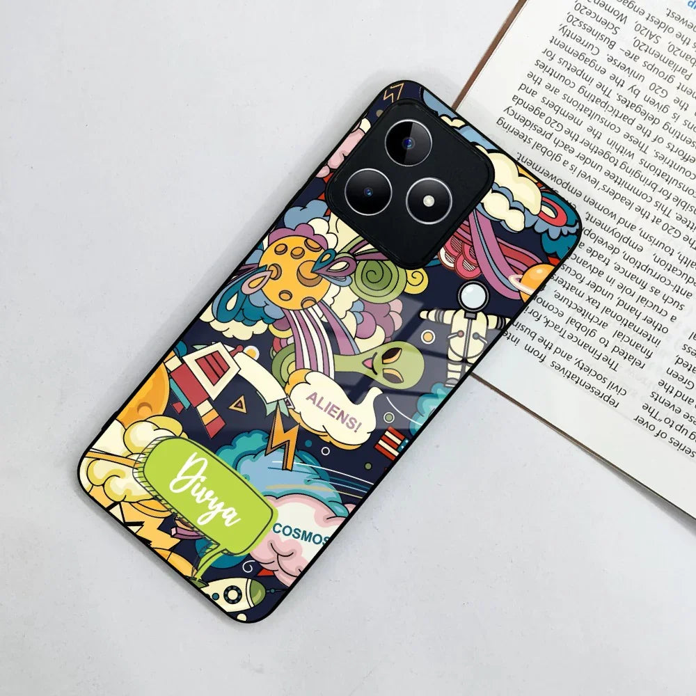 Space Glass Case Cover For Realme/Narzo - ShopOnCliQ