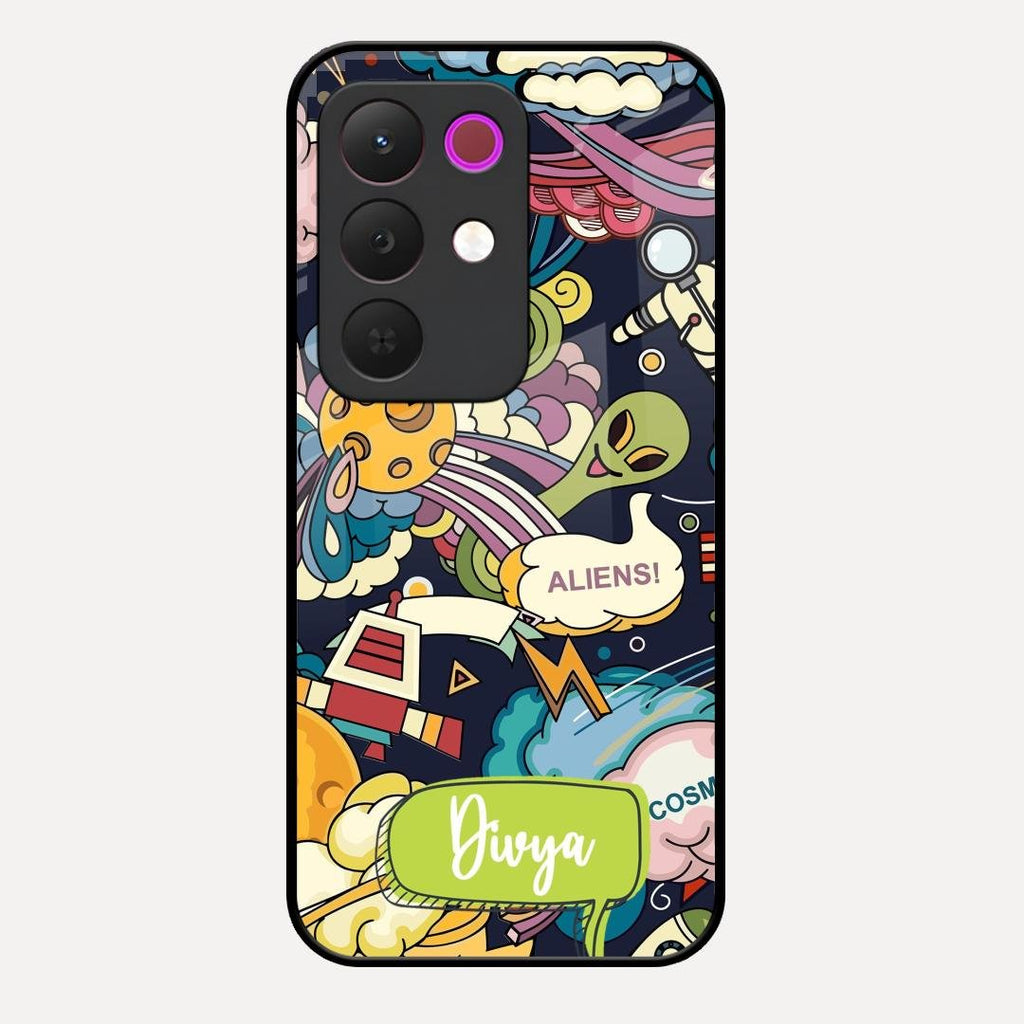 Space Glass Case Cover For Realme C85 5G