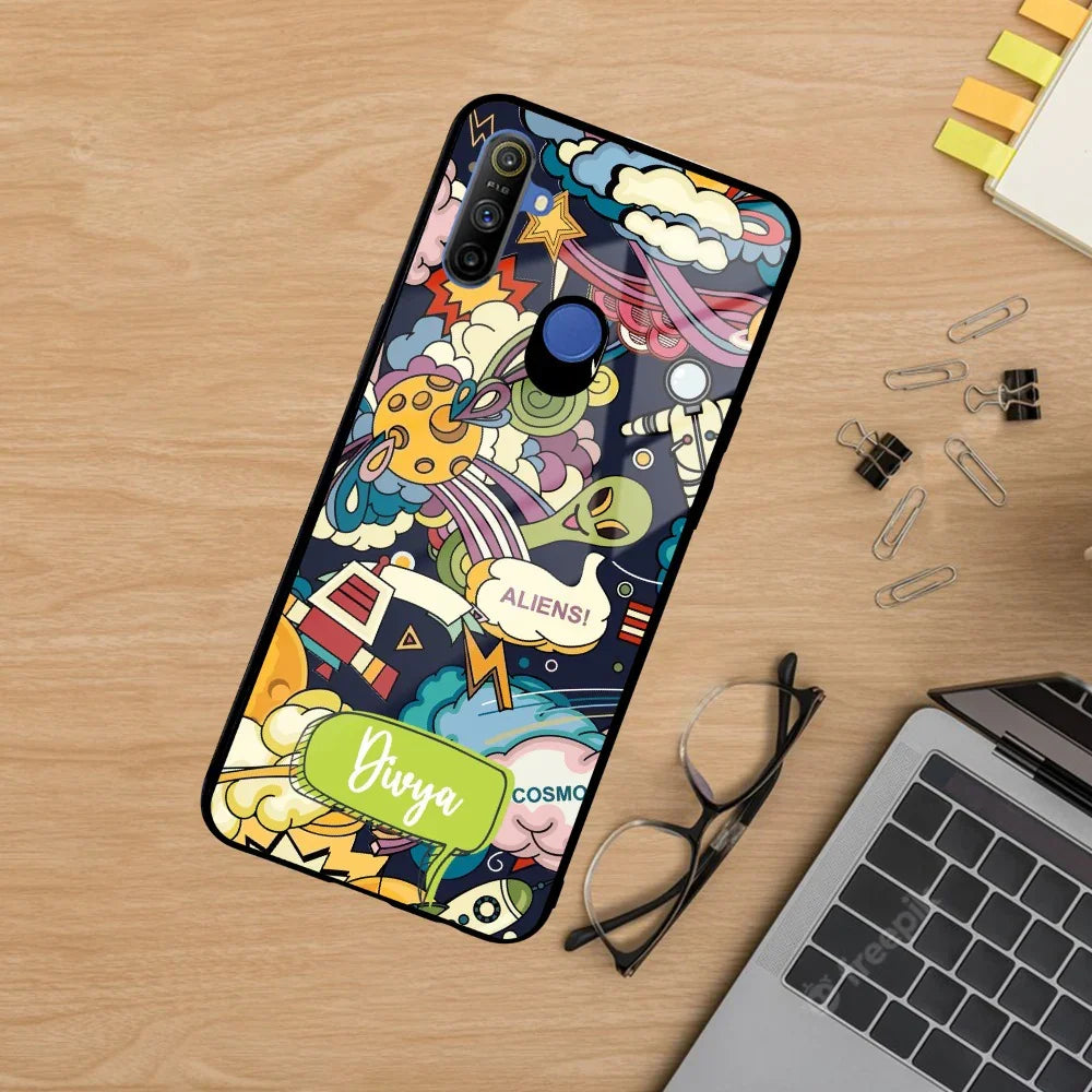 Space Glass Case Cover For Realme/Narzo - ShopOnCliQ