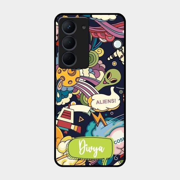 Space Glass Case Cover For Realme Narzo 80X 5G