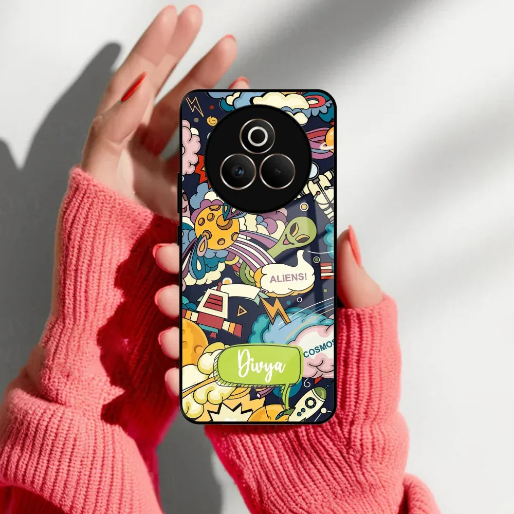Space Glass Case Cover For Realme/Narzo - ShopOnCliQ