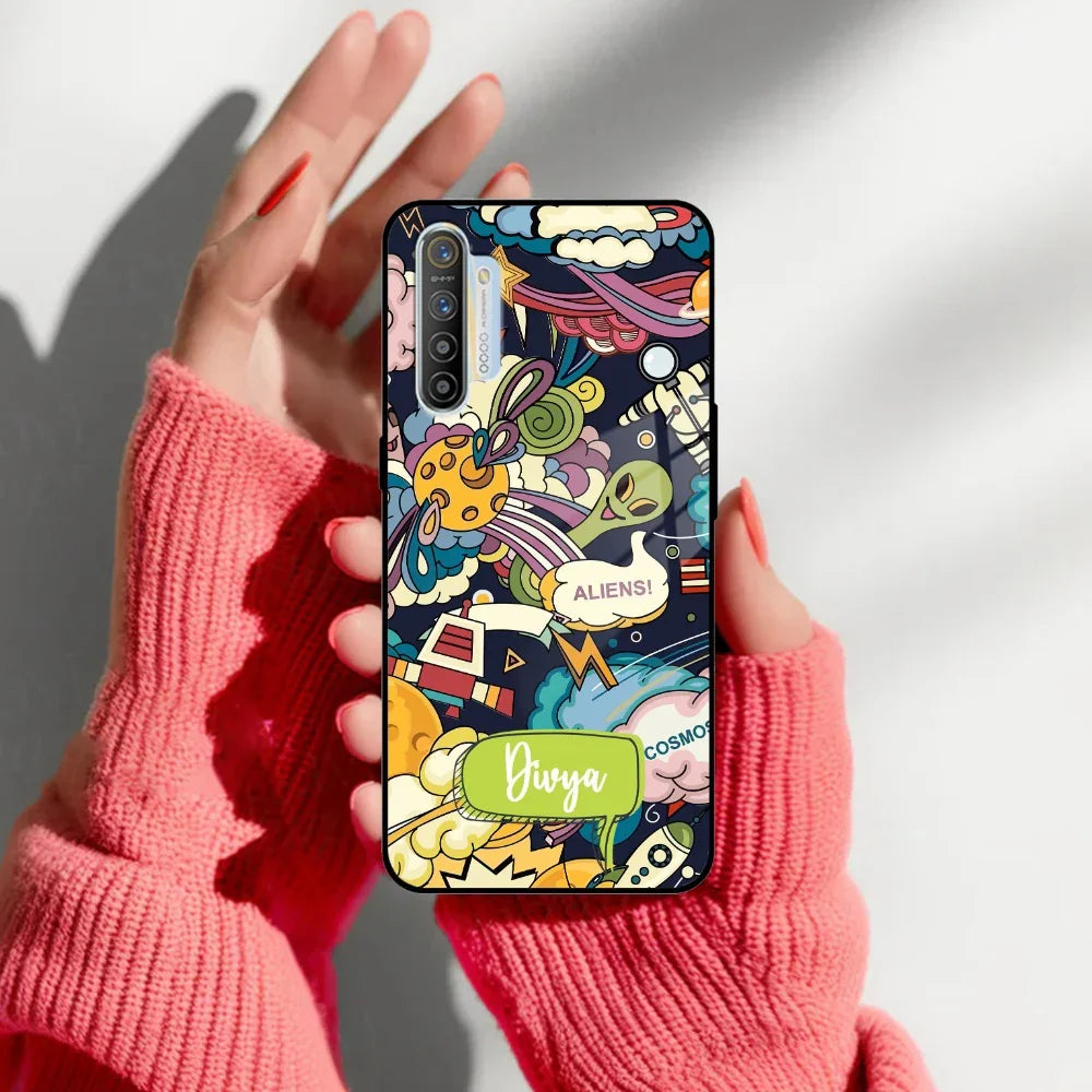 Space Glass Case Cover For Realme/Narzo - ShopOnCliQ