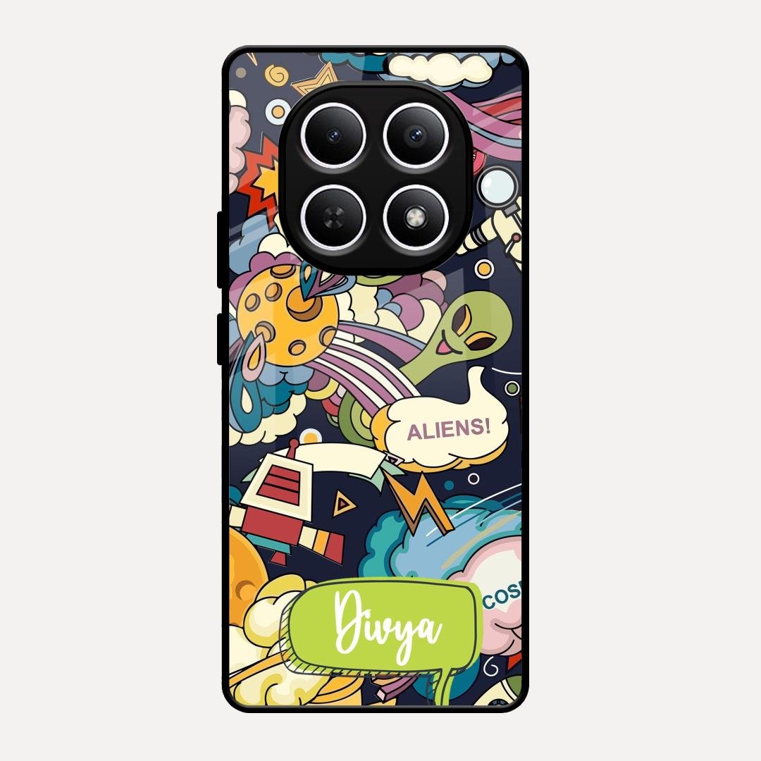 Space Glass Case Cover For Redmi Note 15 5G